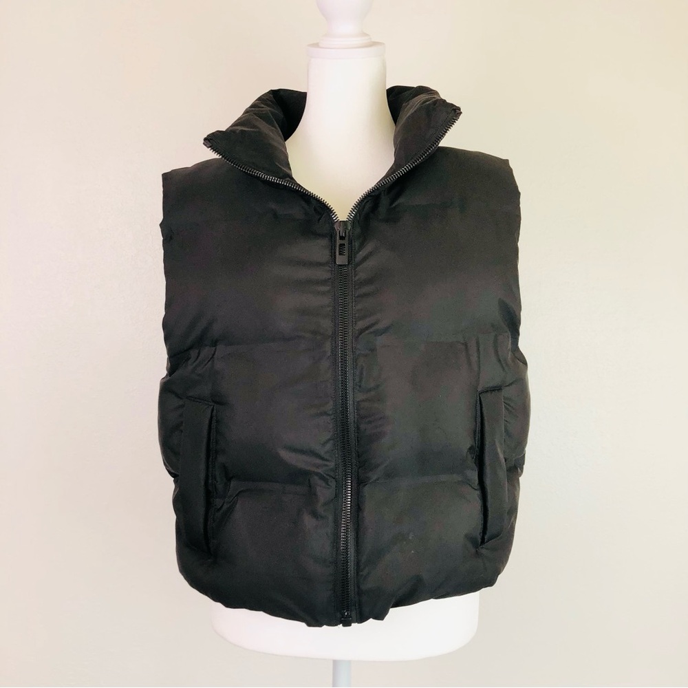Zara Black Puffer Vest